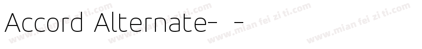 Accord Alternate-超粗体字体转换